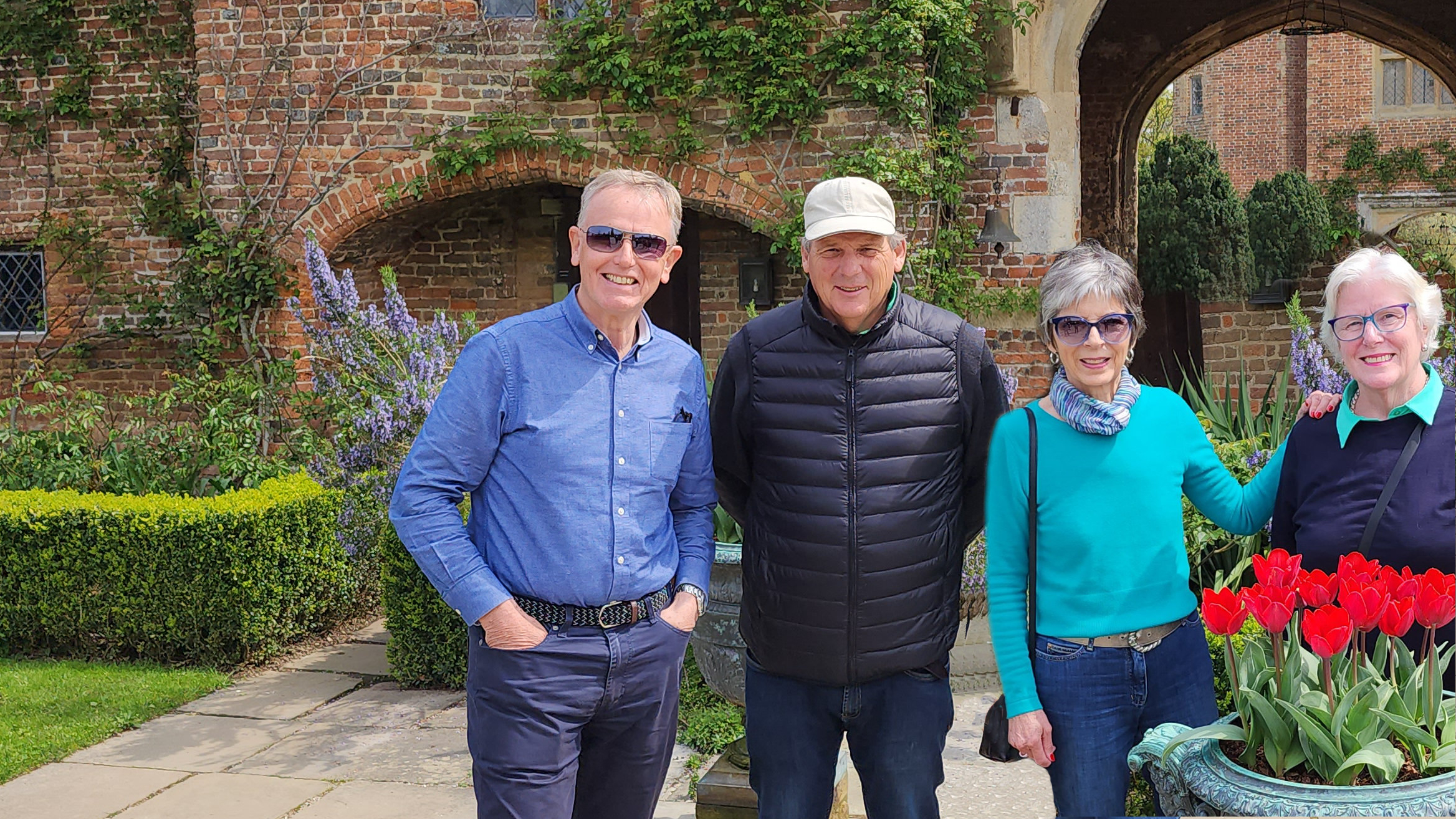 Adrian, George, Georgina, Sarah at Sissinghurst Castle 2023